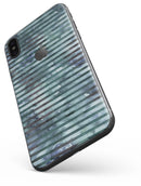 Dark Blue Watercolor Stripes - iPhone X Skin-Kit