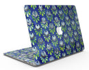 Dark Blue and Green Watercolor Peacock Feathers - MacBook Air Skin Kit