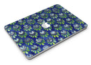 Dark Blue and Green Watercolor Peacock Feathers - MacBook Air Skin Kit