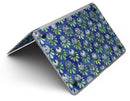 Dark Blue and Green Watercolor Peacock Feathers - MacBook Air Skin Kit