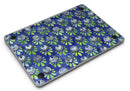 Dark Blue and Green Watercolor Peacock Feathers - MacBook Air Skin Kit