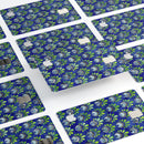 Dark Blue and Green Watercolor Peacock Feathers - Premium Protective Decal Skin-Kit for the Apple Credit Card