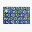 Dark Blue and Green Watercolor Peacock Feathers - Premium Protective Decal Skin-Kit for the Apple Credit Card