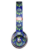 Dark Blue and Green Watercolor Peacock Feathers Full-Body Skin Kit for the Beats by Dre Solo 3 Wireless Headphones