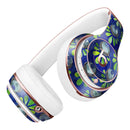 Dark Blue and Green Watercolor Peacock Feathers Full-Body Skin Kit for the Beats by Dre Solo 3 Wireless Headphones