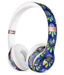 Dark Blue and Green Watercolor Peacock Feathers Full-Body Skin Kit for the Beats by Dre Solo 3 Wireless Headphones