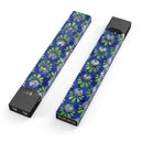 Dark Blue and Green Watercolor Peacock Feathers - Premium Decal Protective Skin-Wrap Sticker compatible with the Juul Labs vaping device