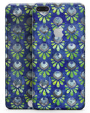 Dark Blue and Green Watercolor Peacock Feathers - Skin-kit for the iPhone 8 or 8 Plus