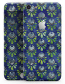 Dark Blue and Green Watercolor Peacock Feathers - Skin-kit for the iPhone 8 or 8 Plus
