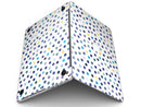 Dark Blue and Yellow Watercolor Dots over White - MacBook Pro with Retina Display Full-Coverage Skin Kit