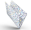 Dark Blue and Yellow Watercolor Dots over White - MacBook Pro with Retina Display Full-Coverage Skin Kit