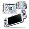 Dark Blue and Yellow Watercolor Dots over White - Skin Wrap Decal for Nintendo Switch Lite Console & Dock - 3DS XL - 2DS - Pro - DSi - Wii - Joy-Con Gaming Controller