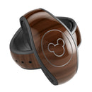 Dark Brown Wood Grain - Decal Skin Wrap Kit for the Disney Magic Band