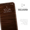 Dark Brown Wood Grain - Skin-Kit compatible with the Apple iPhone 13, 13 Pro Max, 13 Mini, 13 Pro, iPhone 12, iPhone 11 (All iPhones Available)