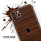Dark Brown Wood Grain - Skin-Kit compatible with the Apple iPhone 13, 13 Pro Max, 13 Mini, 13 Pro, iPhone 12, iPhone 11 (All iPhones Available)