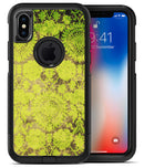 Dark Brown and Lime Green Cauliflower Damask Pattern - iPhone X OtterBox Case & Skin Kits