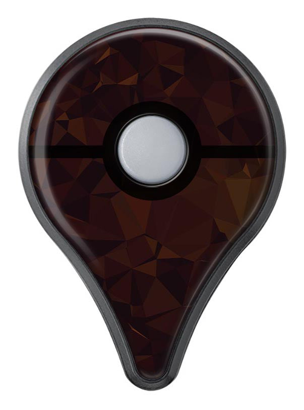 Dark Copper Abstract Geometric Shapes Pokémon GO Plus Vinyl Protective Decal Skin Kit