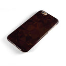 Dark Copper Abstract Geometric Shapes iPhone 6/6s or 6/6s Plus 2-Piece Hybrid INK-Fuzed Case