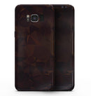 Dark Copper Abstract Geometric Shapes - Samsung Galaxy S8 Full-Body Skin Kit