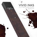 Dark Copper Abstract Geometric Shapes - Premium Decal Protective Skin-Wrap Sticker compatible with the Juul Labs vaping device