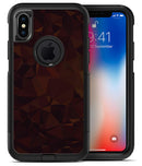 Dark Copper Abstract Geometric Shapes - iPhone X OtterBox Case & Skin Kits