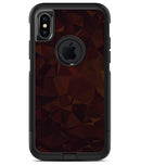 Dark Copper Abstract Geometric Shapes - iPhone X OtterBox Case & Skin Kits