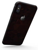 Dark Copper Abstract Geometric Shapes - iPhone X Skin-Kit