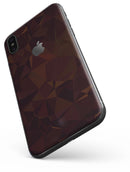 Dark Copper Abstract Geometric Shapes - iPhone X Skin-Kit