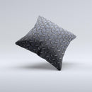 Dark Diamond Plate Ink-Fuzed Decorative Throw Pillow