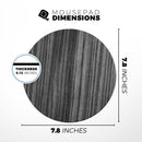 Dark Ebony Woodgrain// WaterProof Rubber Foam Backed Anti-Slip Mouse Pad for Home Work Office or Gaming Computer Desk