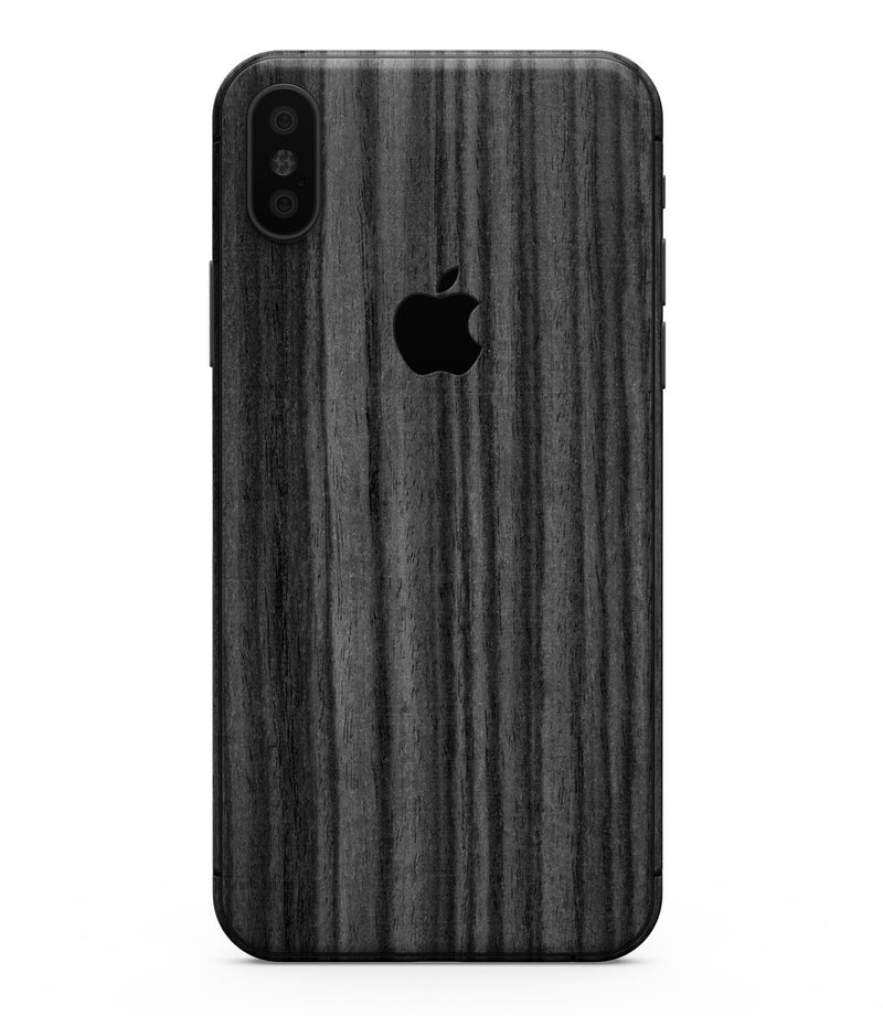 Dark Ebony Woodgrain - iPhone XS MAX, XS/X, 8/8+, 7/7+, 5/5S/SE Skin-Kit (All iPhones Available)