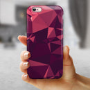 Dark Geometric V15 iPhone 6/6s or 6/6s Plus 2-Piece Hybrid INK-Fuzed Case