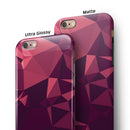 Dark Geometric V15 iPhone 6/6s or 6/6s Plus 2-Piece Hybrid INK-Fuzed Case