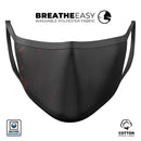 Dark Geometric V1 - Made in USA Mouth Cover Unisex Anti-Dust Cotton Blend Reusable & Washable Face Mask with Adjustable Sizing for Adult or Child