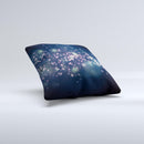 Dark Glowing Sparks Ink-Fuzed Decorative Throw Pillow