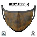 Dark Gold Caverns - Made in USA Mouth Cover Unisex Anti-Dust Cotton Blend Reusable & Washable Face Mask with Adjustable Sizing for Adult or Child