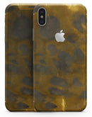 Dark Gold Caverns - iPhone X Skin-Kit