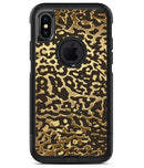 Dark Gold Flaked Animal v1 2 - iPhone X OtterBox Case & Skin Kits