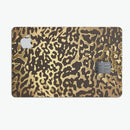 Dark Gold Flaked Animal v1 - Premium Protective Decal Skin-Kit for the Apple Credit Card