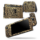Dark Gold Flaked Animal v1 - Skin Wrap Decal for Nintendo Switch Lite Console & Dock - 3DS XL - 2DS - Pro - DSi - Wii - Joy-Con Gaming Controller