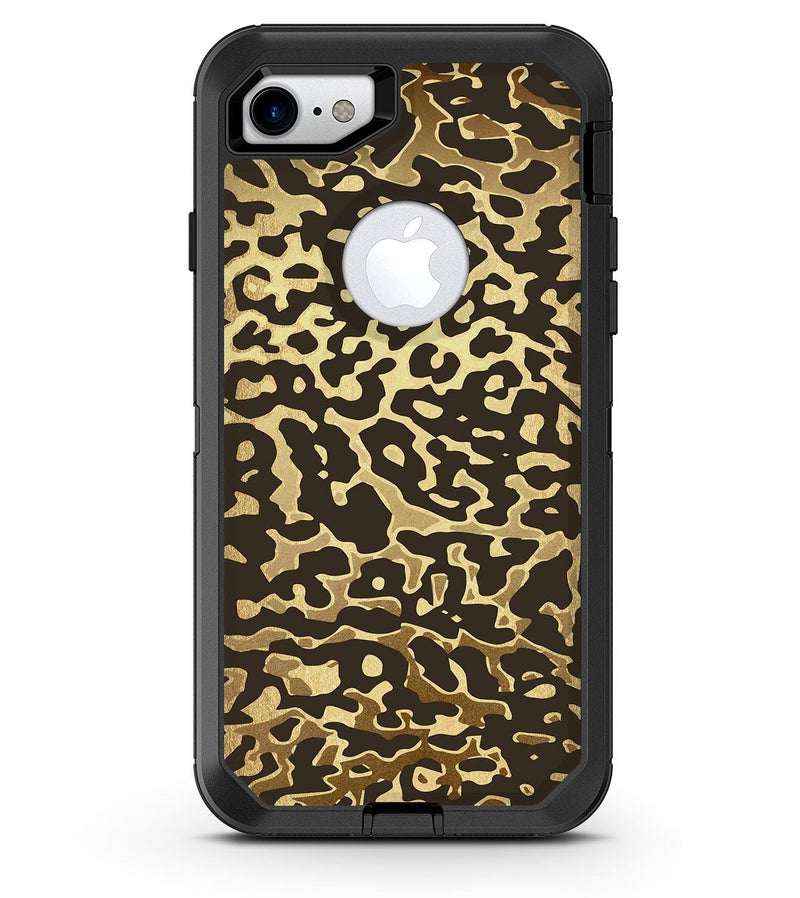 Dark Gold Flaked Animal v1 - iPhone 7 or 8 OtterBox Case & Skin Kits