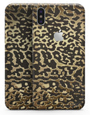 Dark Gold Flaked Animal v1 - iPhone X Skin-Kit