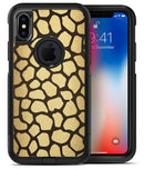 Dark Gold Flaked Animal v2 - iPhone X OtterBox Case & Skin Kits
