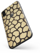 Dark Gold Flaked Animal v2 - iPhone X Skin-Kit