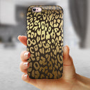 Dark Gold Flaked Animal v3 iPhone 6/6s or 6/6s Plus 2-Piece Hybrid INK-Fuzed Case