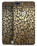 Dark Gold Flaked Animal v3 - Skin-kit for the iPhone 8 or 8 Plus