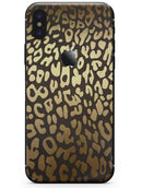 Dark Gold Flaked Animal v3 - iPhone X Skin-Kit