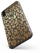 Dark Gold Flaked Animal v3 - iPhone X Skin-Kit