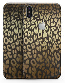 Dark Gold Flaked Animal v3 - iPhone X Skin-Kit