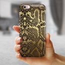 Dark Gold Flaked Animal v4 iPhone 6/6s or 6/6s Plus 2-Piece Hybrid INK-Fuzed Case